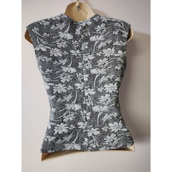 Vintage Metallic Thread Whisper Blouse Womens S Floral Y2K Fashion Made In USA - Picture 5 of 11